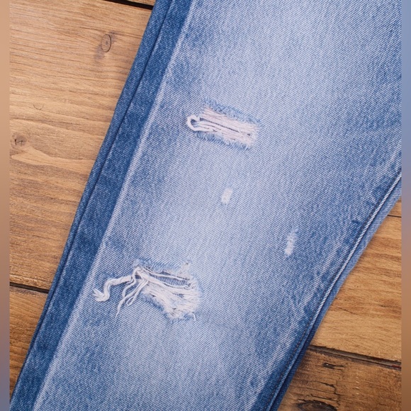 LEVIS 501 Vintage Straight-Leg Stonewashed Blue Distressed Denim Jeans Sz. 25 - Picture 6 of 14